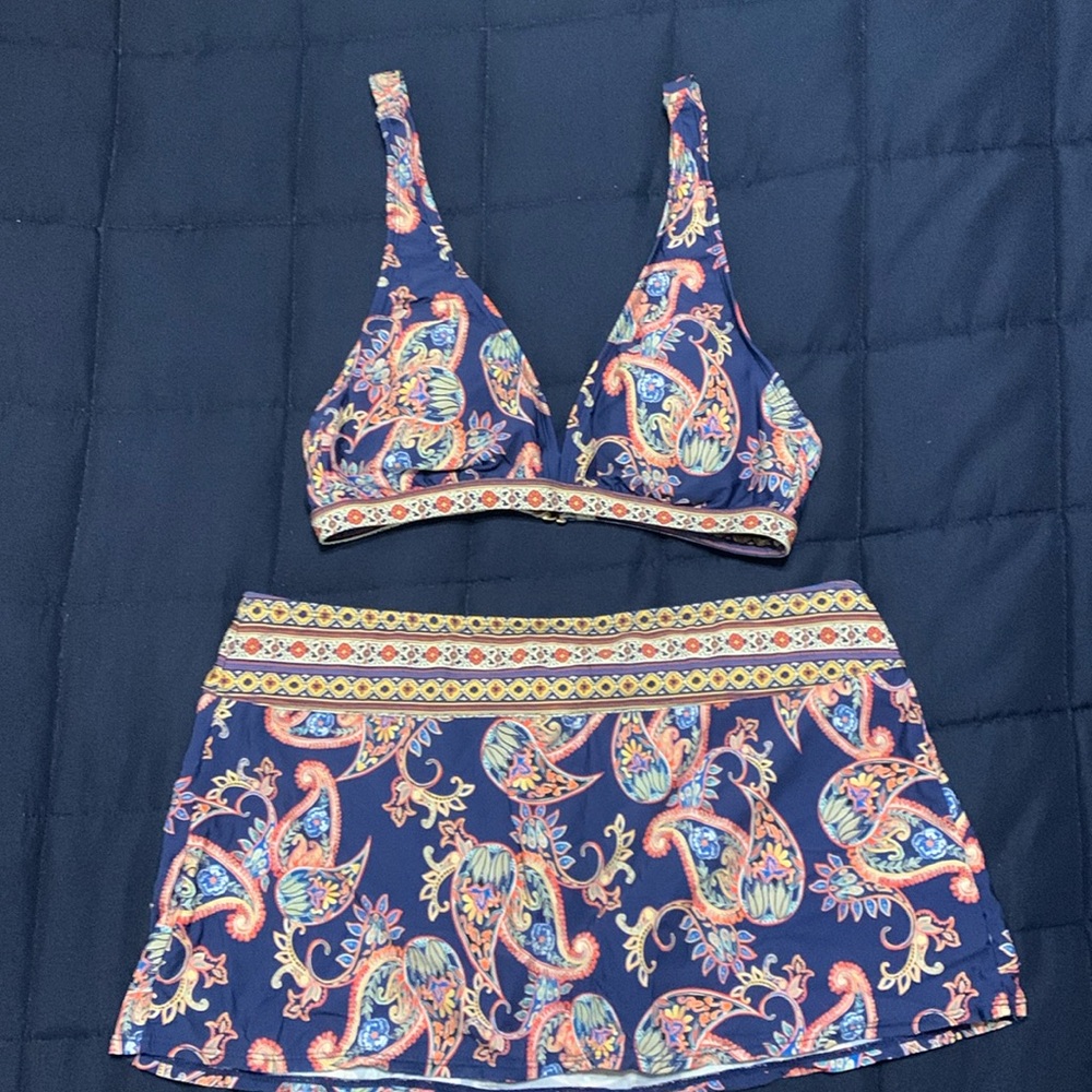 Alex Marie 2 pc skirted swimsuit